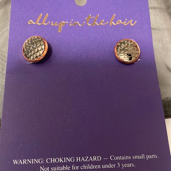 Jewelry - Mermaid scale studs new without tags